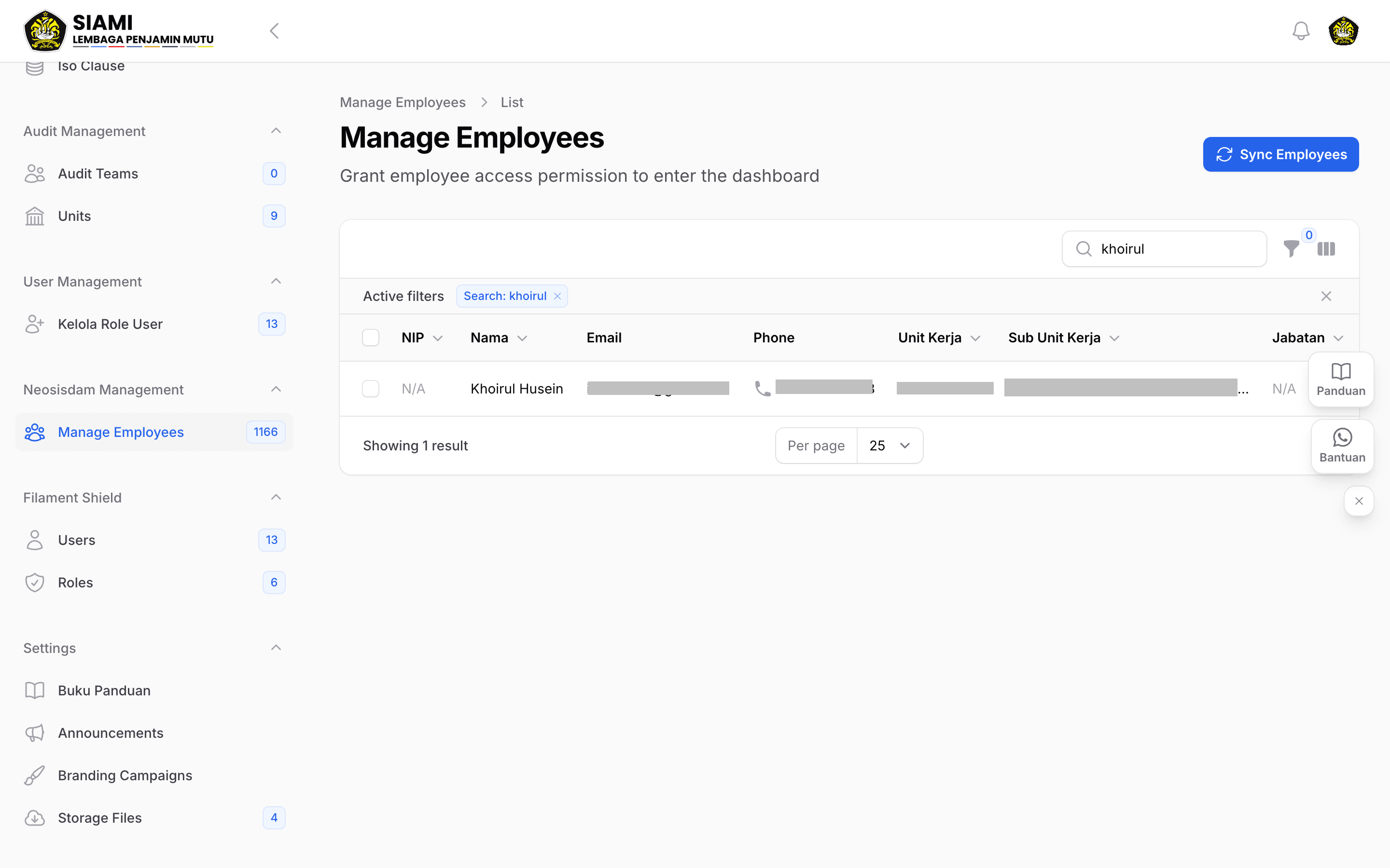 Employee management