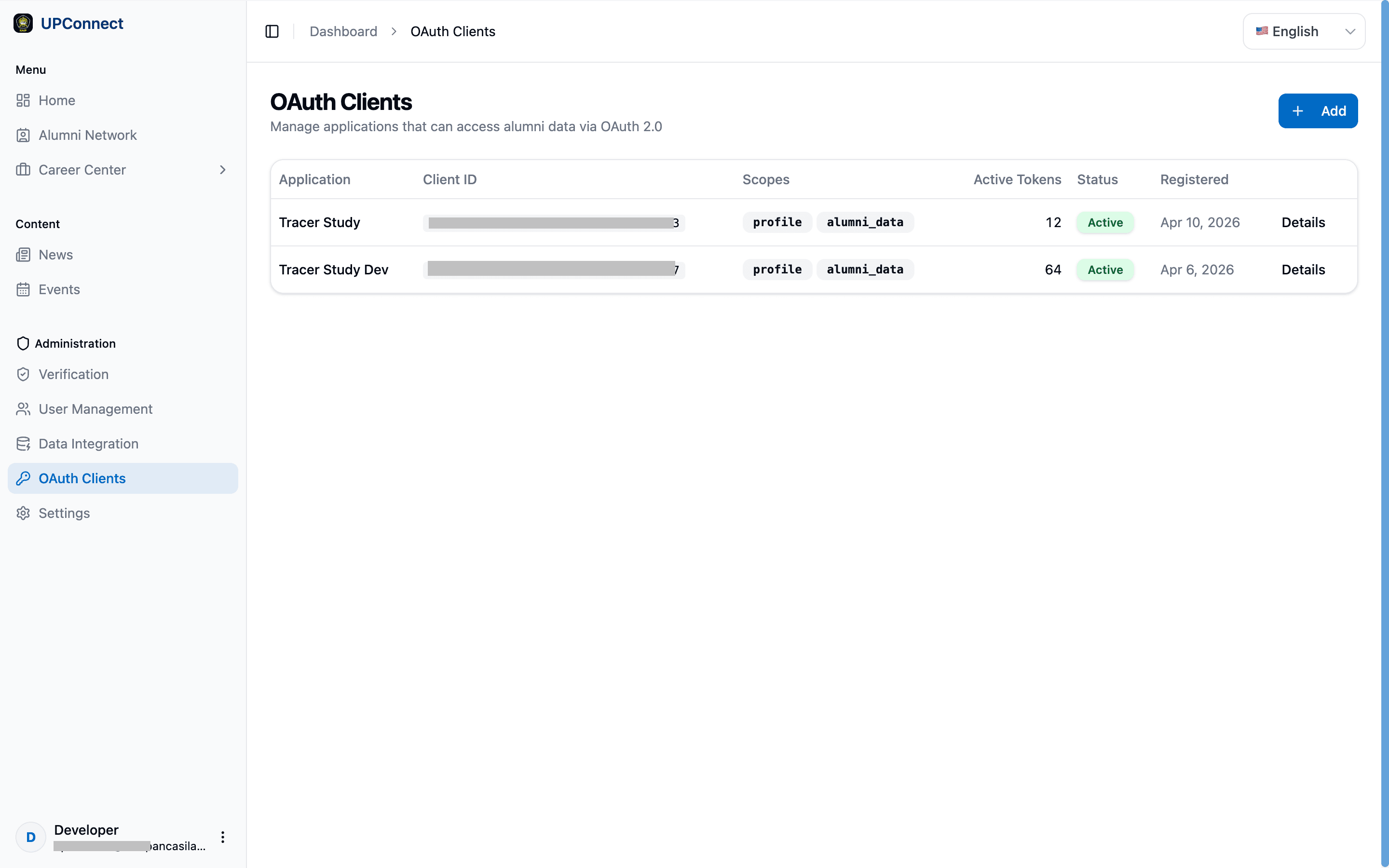 OAuth login